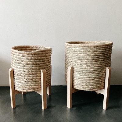Plant Stand + Malawian Basket - Shopfox