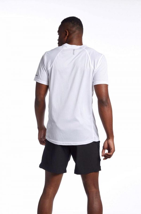 Solus Sport - Aerate Rush Fitted Running T-shirt - White - back - Shopfox