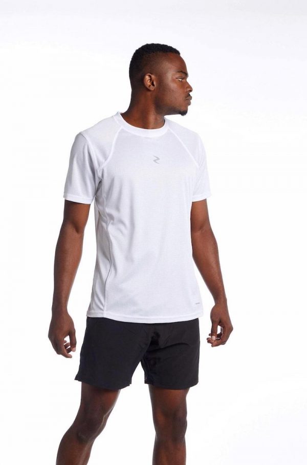 Solus Sport - Aerate Rush Fitted Running T-shirt - White - Shopfox