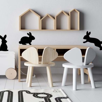 Stickit Designs - Bunny Silhouette Wall Stickers - Shopfox