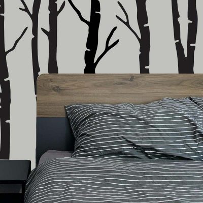 Stickit Designs - Black Trees Wall Stickers - Peel and Stick - Shopfox