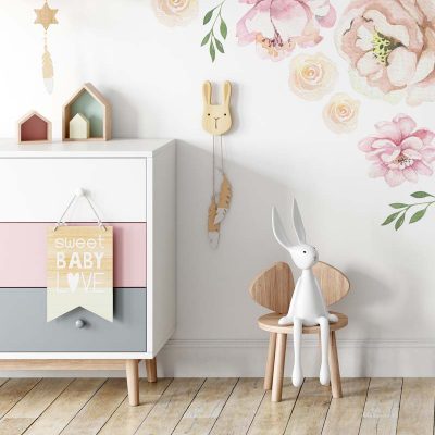 Stickit Designs - Big - Shopfox Flowers and Leaves Wall Stickers